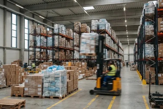 Lager mit krisenrelevanten Waren als Symbolbild zum Resilienzgesetz BNRG in Österreich