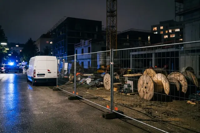 Einbruch in Baustelle in Wien-Donaustadt: Kabeltrommeln auf nächtlicher Baustelle